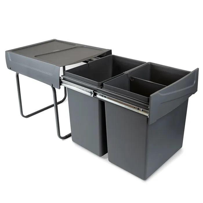 Poubelle de cuisine encastrablee